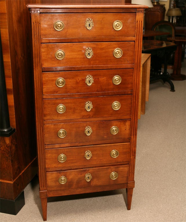 French Directoire tall chest