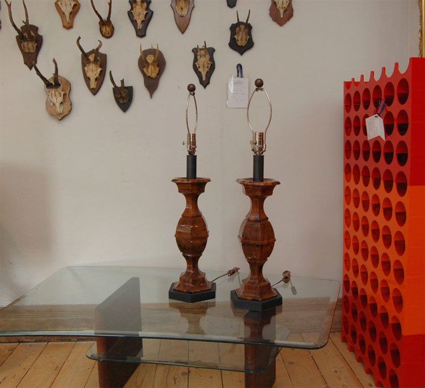 Pair Bakelite lamps