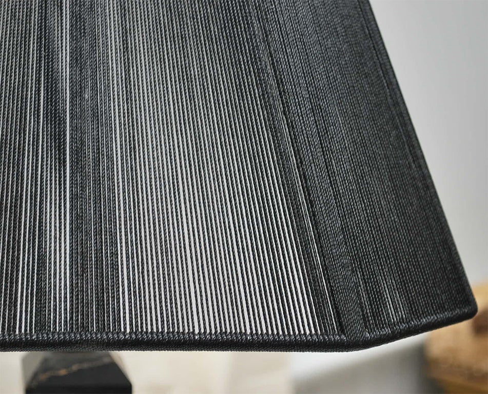 Mid-20th Century Pair of Black Marble Obelisk Lamps