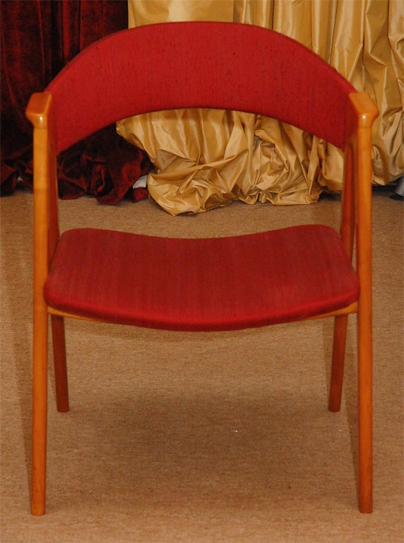 Mid-Century Modern Pair of 1950s French Armchairs For Sale