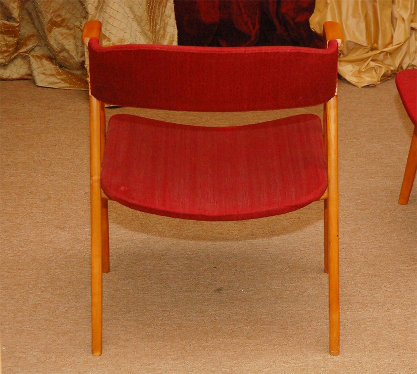 Pair of 1950s French Armchairs For Sale 2