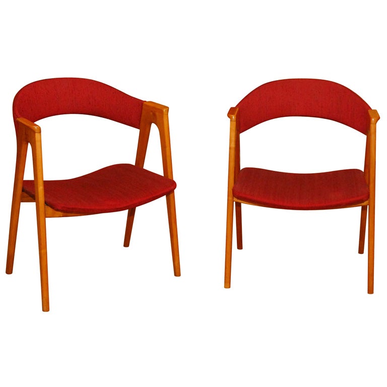Paar französische Sessel aus den 1950er Jahren