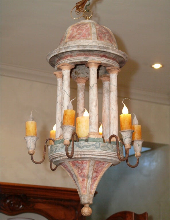 1st Empire Lantern from Tuscany with 6 arms  & candle lights