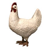 Antique White French Hen