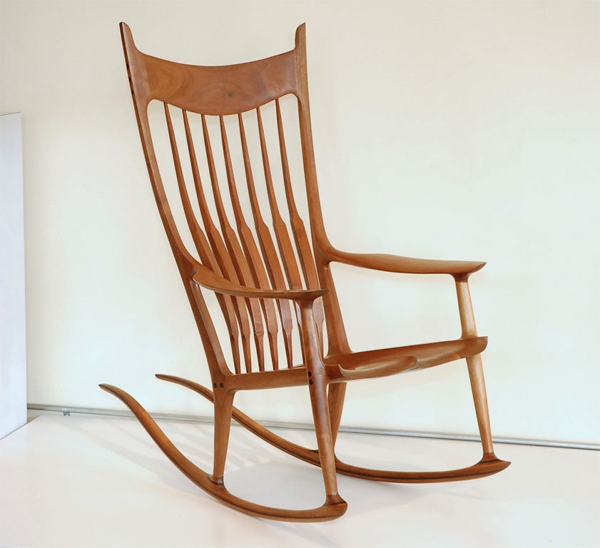 Signature hand-crafted rocking chair by Sam Maloof.