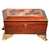 Regency Inlaid Rosewood Box