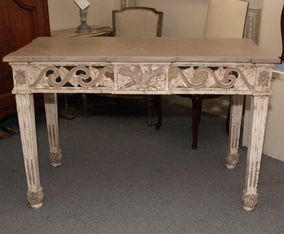 Contemporary Louis XVI style console table