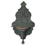 Antique Carved and painted wall bracket