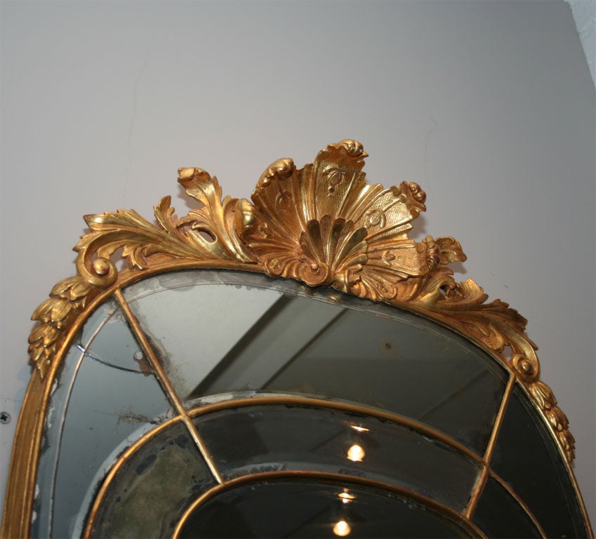 Early 18th Century Queen Anne Gilt Pier Mirror In Good Condition For Sale In New York, NY