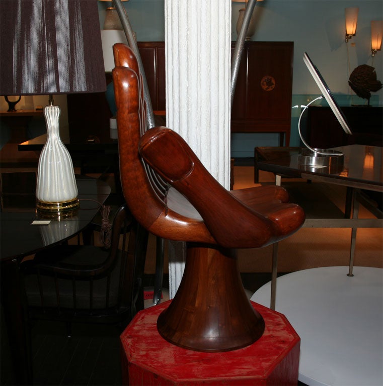 Rare Sculpted Hand Chair by Pedro Friedeberg 1