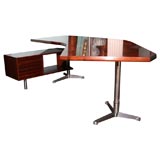 Curved Desk by Osvaldo Borsani for Tecno