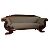 Italian Empire Mahogany Sofa