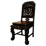 Anglo Indian Palisander Wood Side Chair