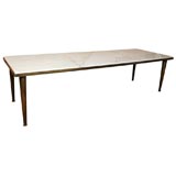 1950's Italian Brass and Marble cocktail table