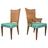 John Widdicomb set of 6 Caned back Dining Chairs