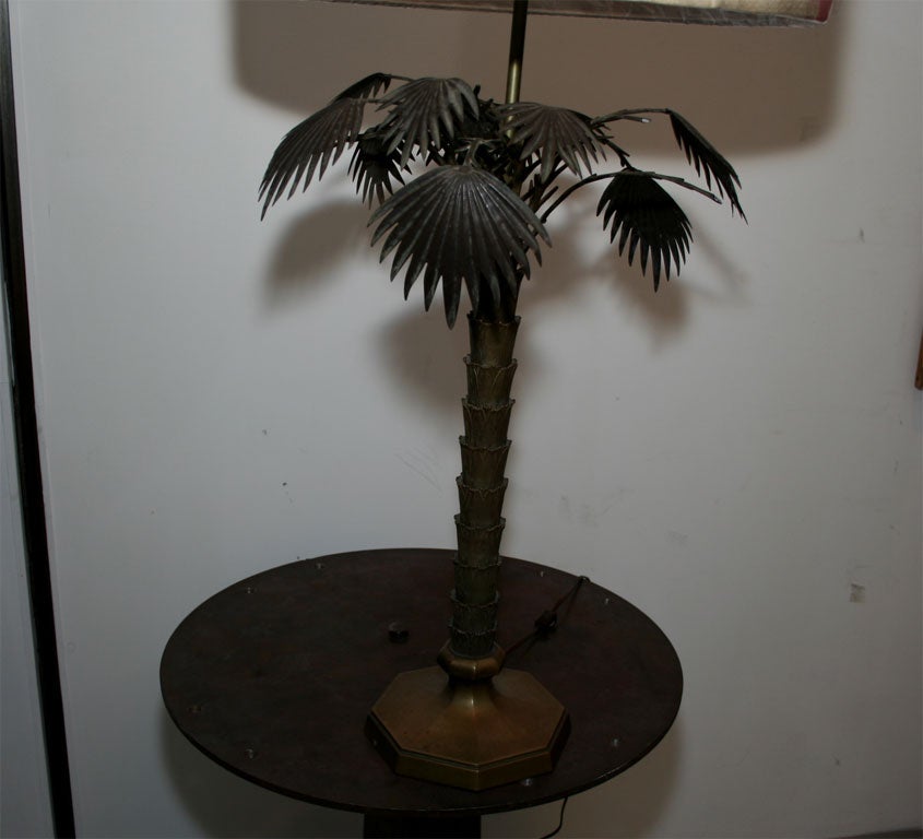 Bronze Palm Tree Lamp by Chapman