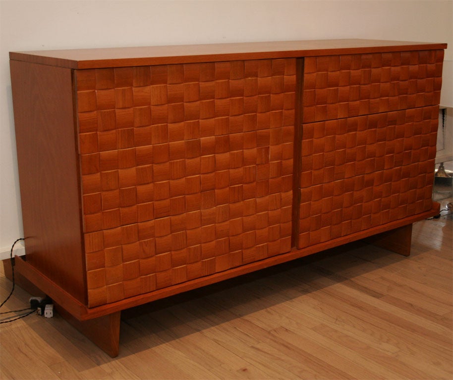 Paul Lazslo Basketweave Dresser