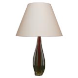 Chartreuse and Clear  Murano Table Lamp