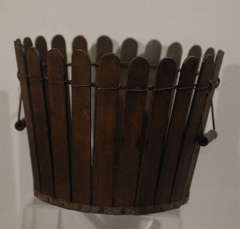 An extremely rare set of late 19th century Shaker baskets from Pleasant Hill, Kentucky.  The community of Shakers at Pleasant Hill were the only producers of this type of basket.  These descended through the Shakers and then through an estate in