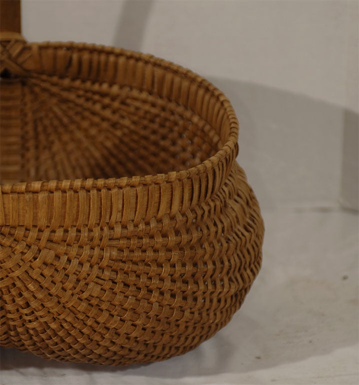 American Large North Carolina Split Oak Fanny Basket