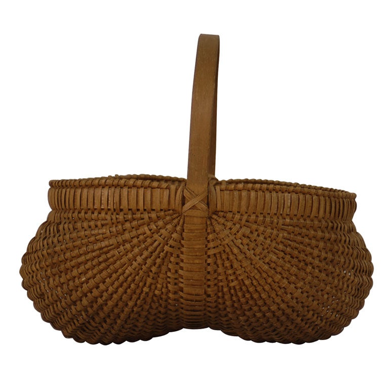 Large North Carolina Split Oak Fanny Basket
