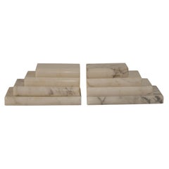 Set of Marble Art Deco Bookends