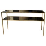 Bronze and Mirror Console Table