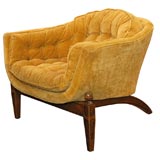 Hollywood Regency single Klismos style slipper chair