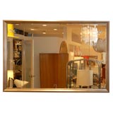 Large Etched & Beveled Glass Mirror