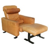 Atelier International Leather Chair and Ottoman Atelier International Leather Chair and Ottoman