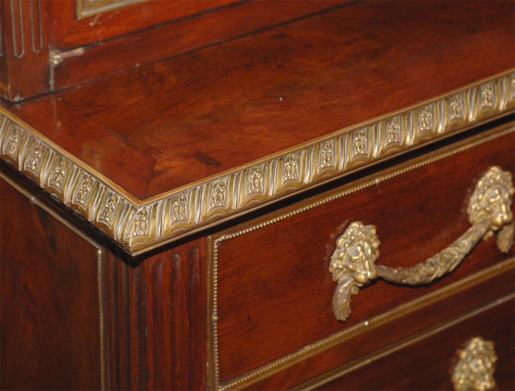 18th Century and Earlier Stately Louis XVI Baltic Mahogany and Ormolu Mounted Cabinet