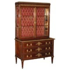 Stately Louis XVI Baltic Mahogany and Ormolu Mounted Cabinet 6