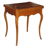 French Inlaid Folding Games Table