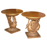 Pair of Swan Tables