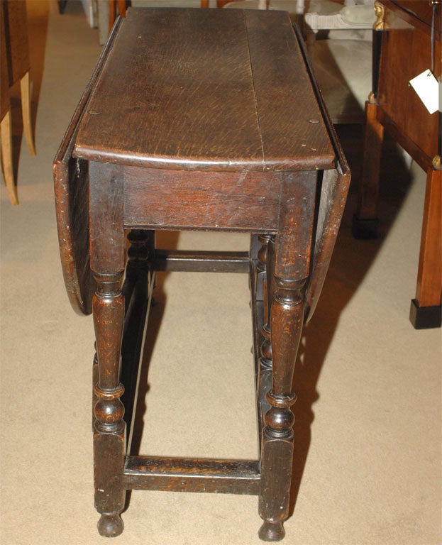 A Great Charles II Oak Gate Leg Table 3
