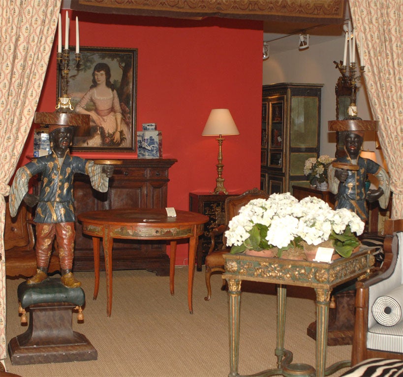 Pair 18th Century Blackamoors