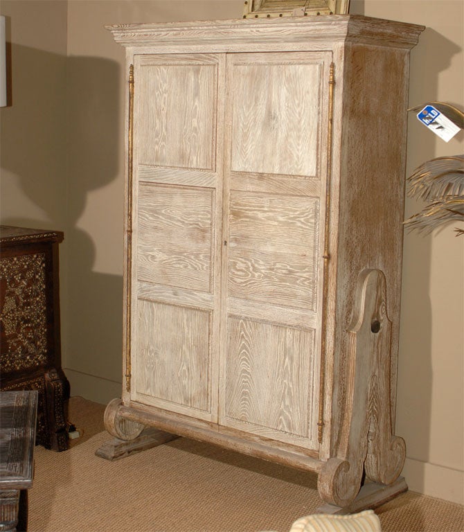Oak armoire, in the style of Maurice Pre