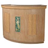Cerused oak and rope bar by Audoux-Minet