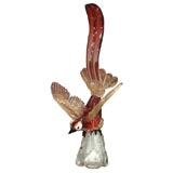 Murano glass bird statue