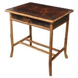 Chinoiserie bamboo table