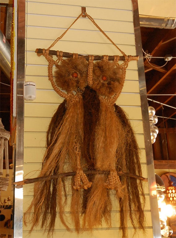 Hanging Macrame Owl
