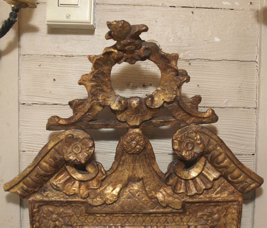 18th Century and Earlier 18th Century Italian Mirror in Giltwood Frame For Sale