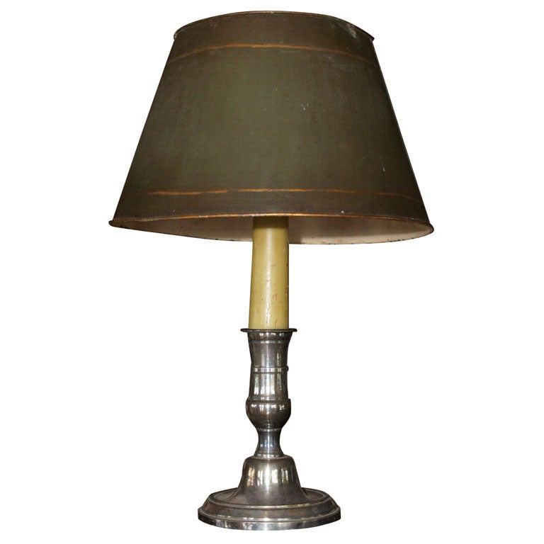 Silver bouillotte lamp