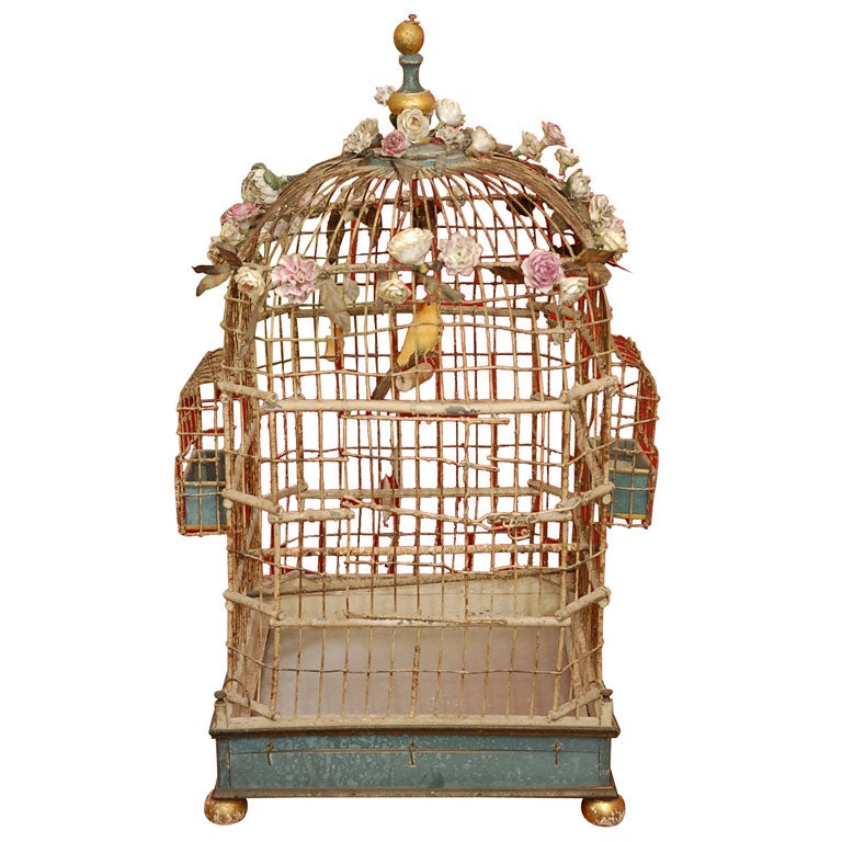 French early 1800's bird cage
