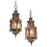 SPECTACULAR PAIR OF STUNNING BAROQUE STYLE LANTERNS