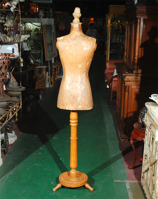 c. 1920 European Dress Form on Stand 2