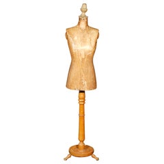 Antique c. 1920 European Dress Form on Stand