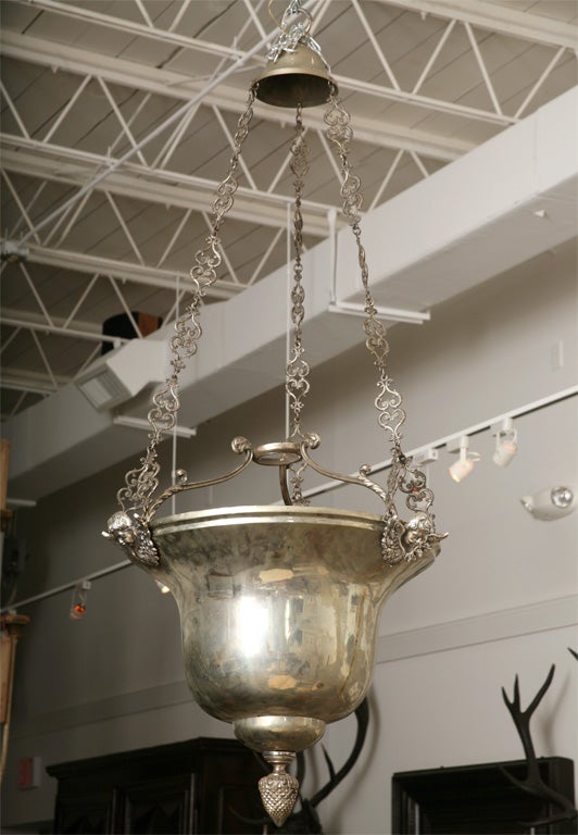 Pair of large Silver Chandeliers