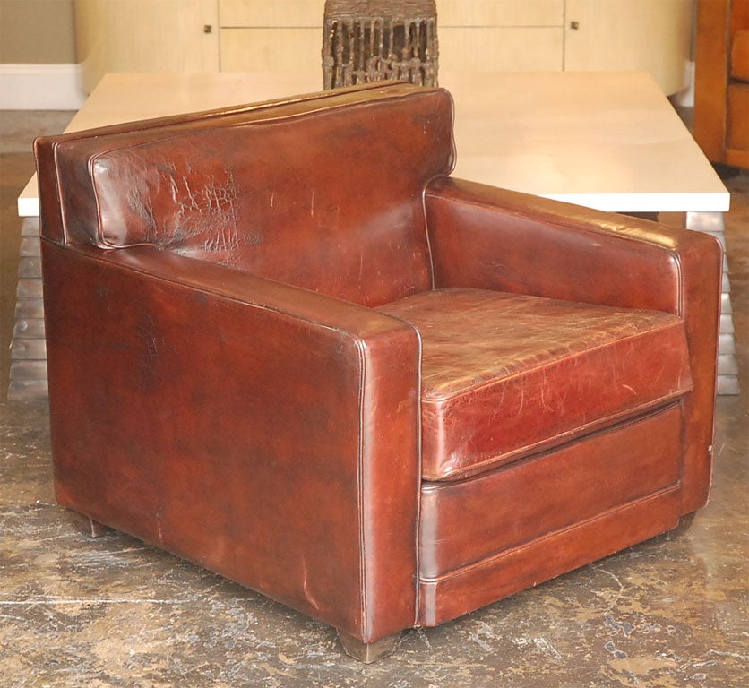 Pair of Arm Chairs by Jean de Merry Workshop.<br />
Inspired by 1940's Art Deco Period