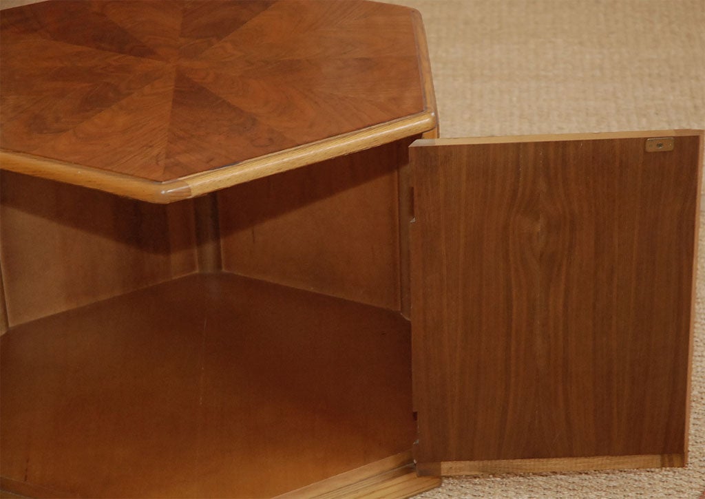 Hexagonal Side Table with Storage Space. 3